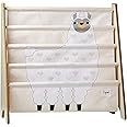 3 Sprouts Kids Book Rack - Space-Saving Bookshelf for Children's Room - Toddler Bookcase Organizer, Book Shelf Ages 3+, Llama