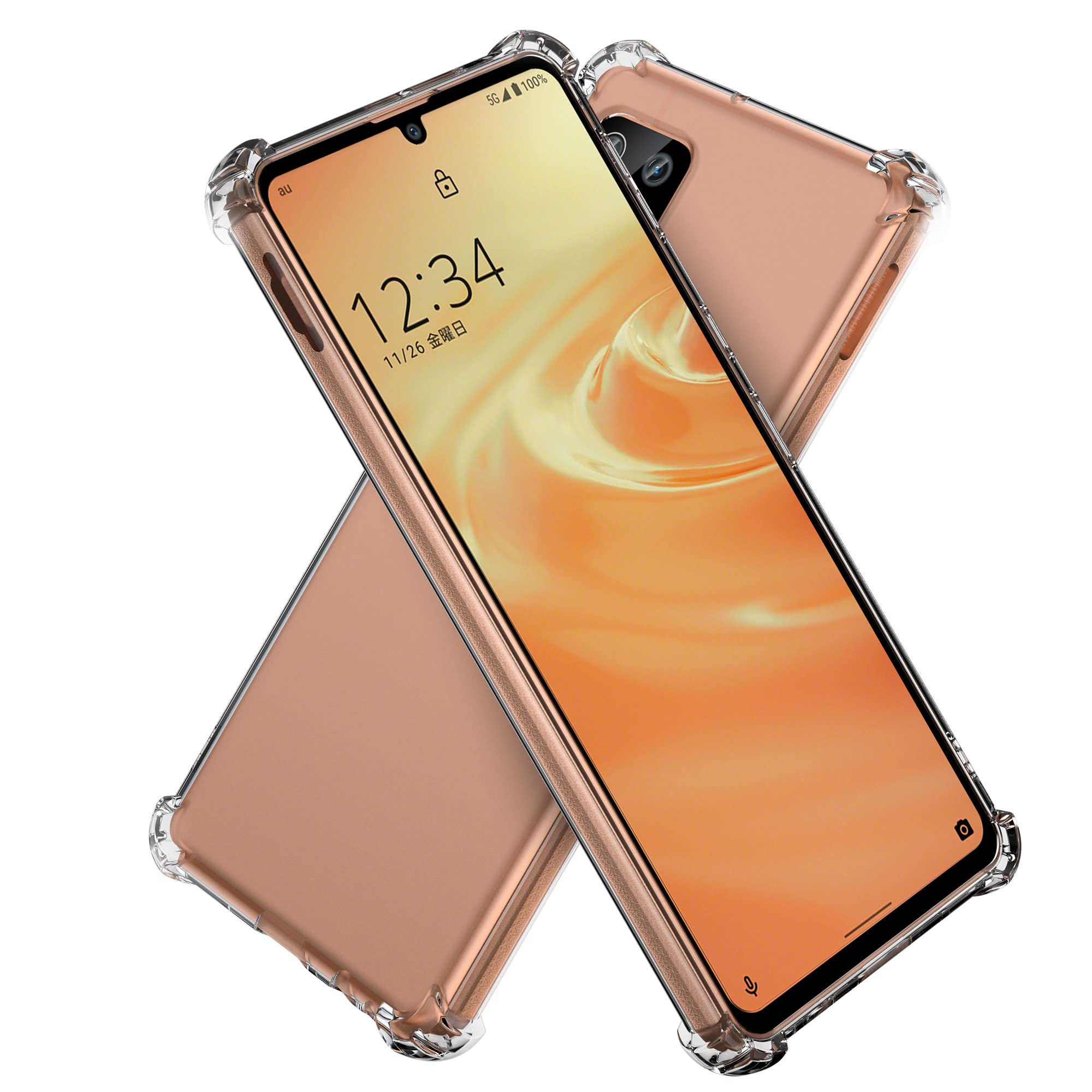 Hy+ AQUOS sense6 AQUOS sense6s 耐衝撃 ケース SH-54B SHG05 SH-RM19 SH-M19 SHG07 カバー ストラップホール 米軍MIL規格 クリア 衝撃吸収ポケット内蔵 TPU ケース商品画像
