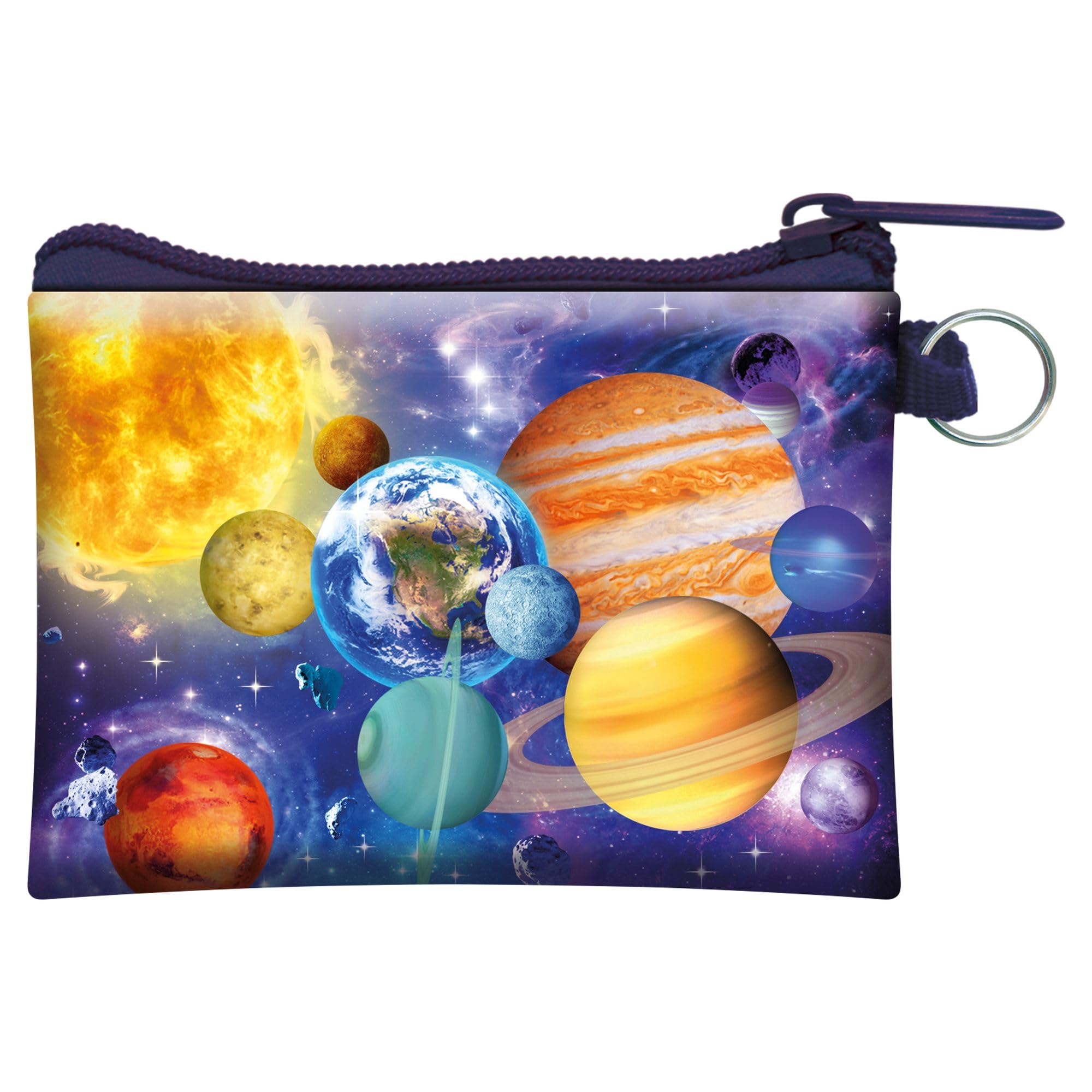 3D LiveLife Coin Purse – Space Odyssey from Deluxebase. Lenticular Galaxy Themed Wallet Featuring Secure Zip, Compact Design for Cash and Card Storage. Perfect Astronomy Gift.