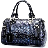 Women's Large Genuine Leather Shoulder Handbags, Luxury Tote Bag Premium Purse Crossbody Bags with Detachable Shoulder Strap