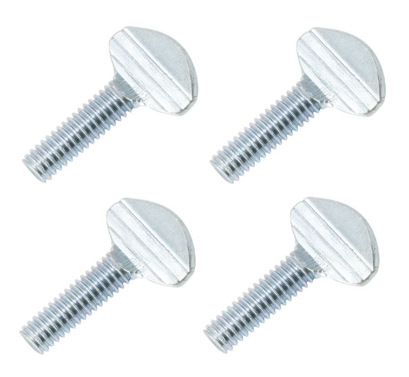TERF® M10 X 35mm Thumb Screw Wing Bolt M10 (10mm) X 35mm Steel Spade Head No Shoulder Thumb Screw Bolts - Pack of 4