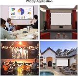 Funvalley Surperfect 100" HD Projector Screen, Portable Double-Sided view 6