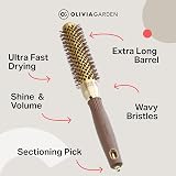 Olivia Garden Expert Blowout Speed Gold Brown 25 Ceramic Barrel Brush view 6