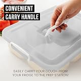 Chef Pomodoro Dough Proofing Box 14" x 11" x 3" 2-Pack Grey view 4