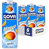 Goya Foods Mango Nectar 33.8 Ounce (Pack of 6)