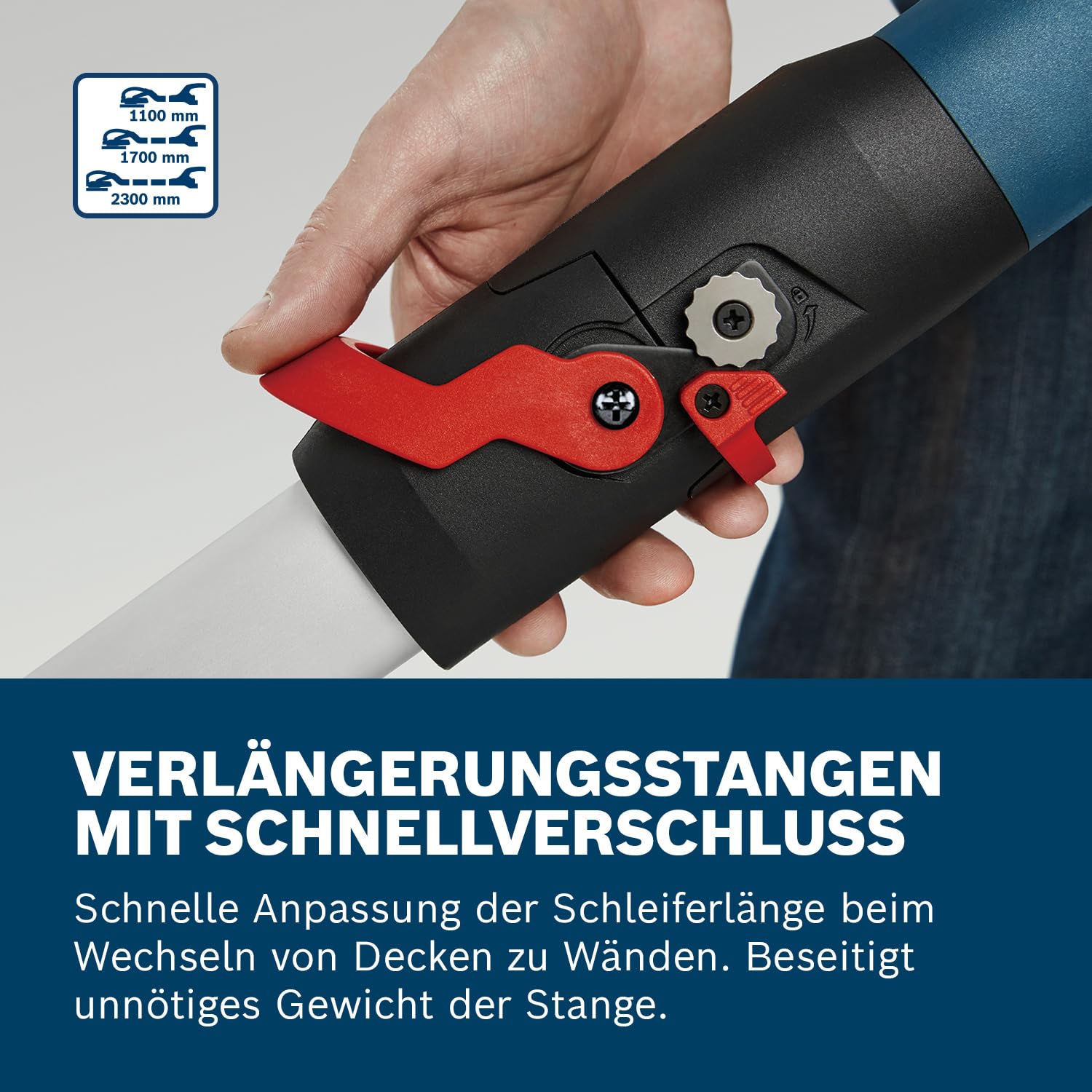 Bosch Professional Trockenbauschleifer GTR 55-225 (550 Watt, Schleifteller-Ø 215mm, inkl. 1x Schleifblatt M480, 1x Schleifteller-Set weich, 3x Kabelclip, Handwerkerkoffer) 3