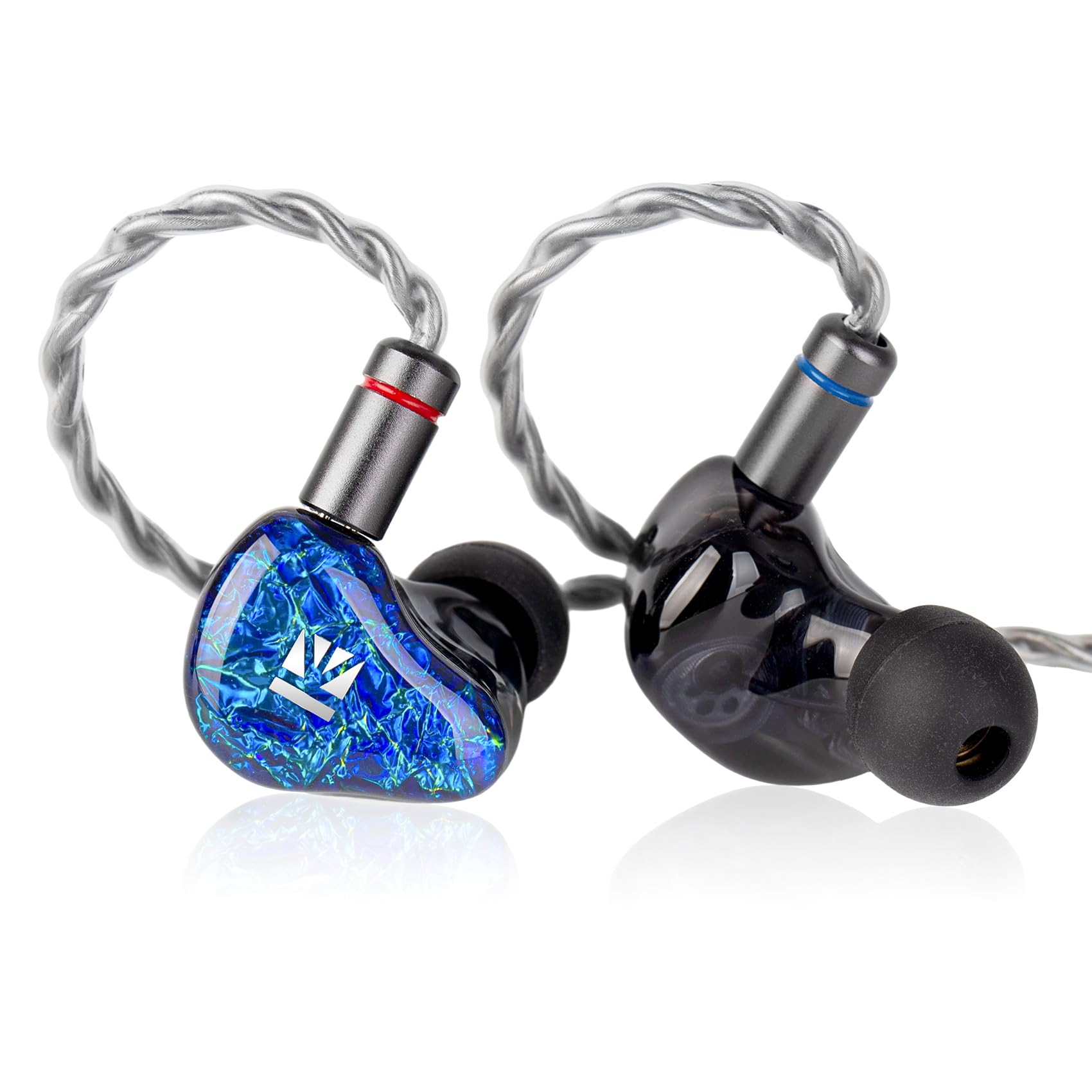 イヤホン 有線 KBEAR SR-8 海の心 イヤモニ iem 1DD+3BA 8mm液体シリコ...