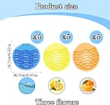 DALAETUS Urinal Mats Screen Deodorizer 15 Count Scented Splash Free 3 Scents view 2