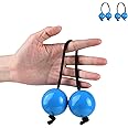 2Pcs Asalato Shakers, Kashaka Rhythmic Ball African Musical Instrument Aslatua Shakers, Blue