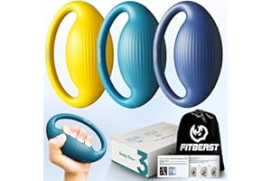 FitBeast Hand Exercise Balls - 3 Resistance Levels Stress Balls for Adults, Squeeze Balls for Hand Therapy, Rehabilitation, Arthritis, Muscle Building