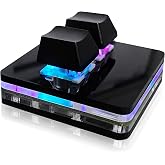 BTXETUEL NONO OSU keypad 2-Key Red axis Gaming USB Keyboard,Hotswap Mechanical Keyboard,Mini Mechanica RGB keypad for macros and Rhythm Games.