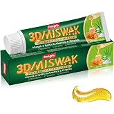 Organic Miswak Herbal Whitening Toothpaste | Gums &amp; Refreshing-with Miswak &amp; AloeVera Leaf &amp; Propolis Extract,Xylitol- 100% Fluoride Free &amp; Vegetable Base | 3.52OZ