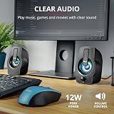 Trust Gemi RGB LED 2.0 PC Speakers 12 W USB Powered Black view 2