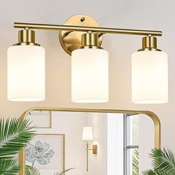 Zarbitta 3-Light Bathroom Light Fixtures, Brushed
