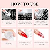 AIMEILI French Tip Nail Stamp 4Pcs Jelly Stamper Kit Double-Headed view 5