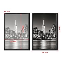 Annecy 8x12 Picture Frame Black（2 Pack）, 8 x 12