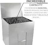 Monster Shop Coal Storage Bunker 250kg 390L Galvanised Steel view 2