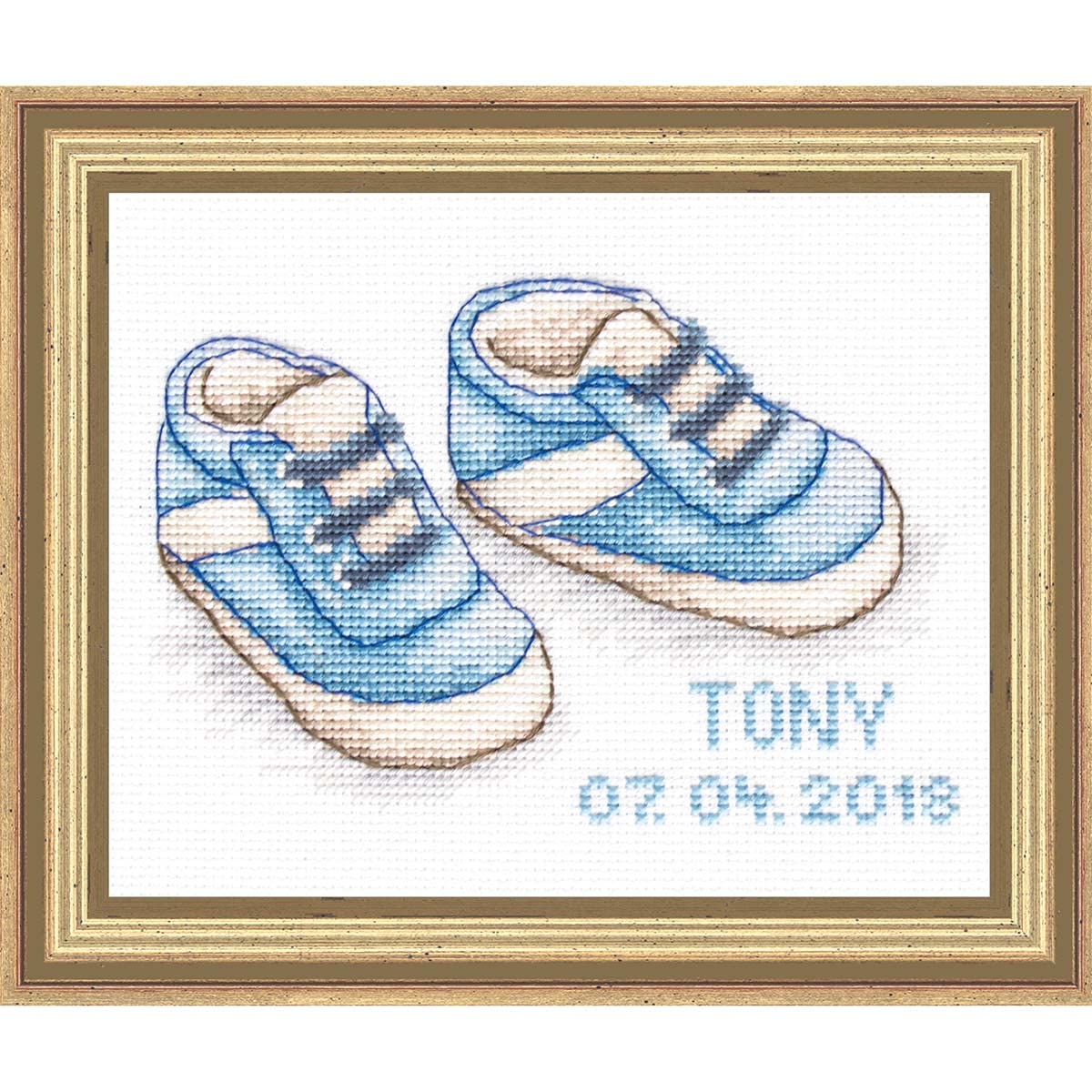 Luca-S B1138 Baby Shoes - Cross Stitch Kit
