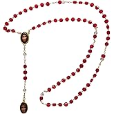 Angeltios de Mexico Precious Blood of Jesus Christ Rosary Preciosa Sangre De Cristo Rosary Handmade Prayer