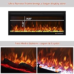Oxhark Flame Smart 42 Inch Wall Mounted and