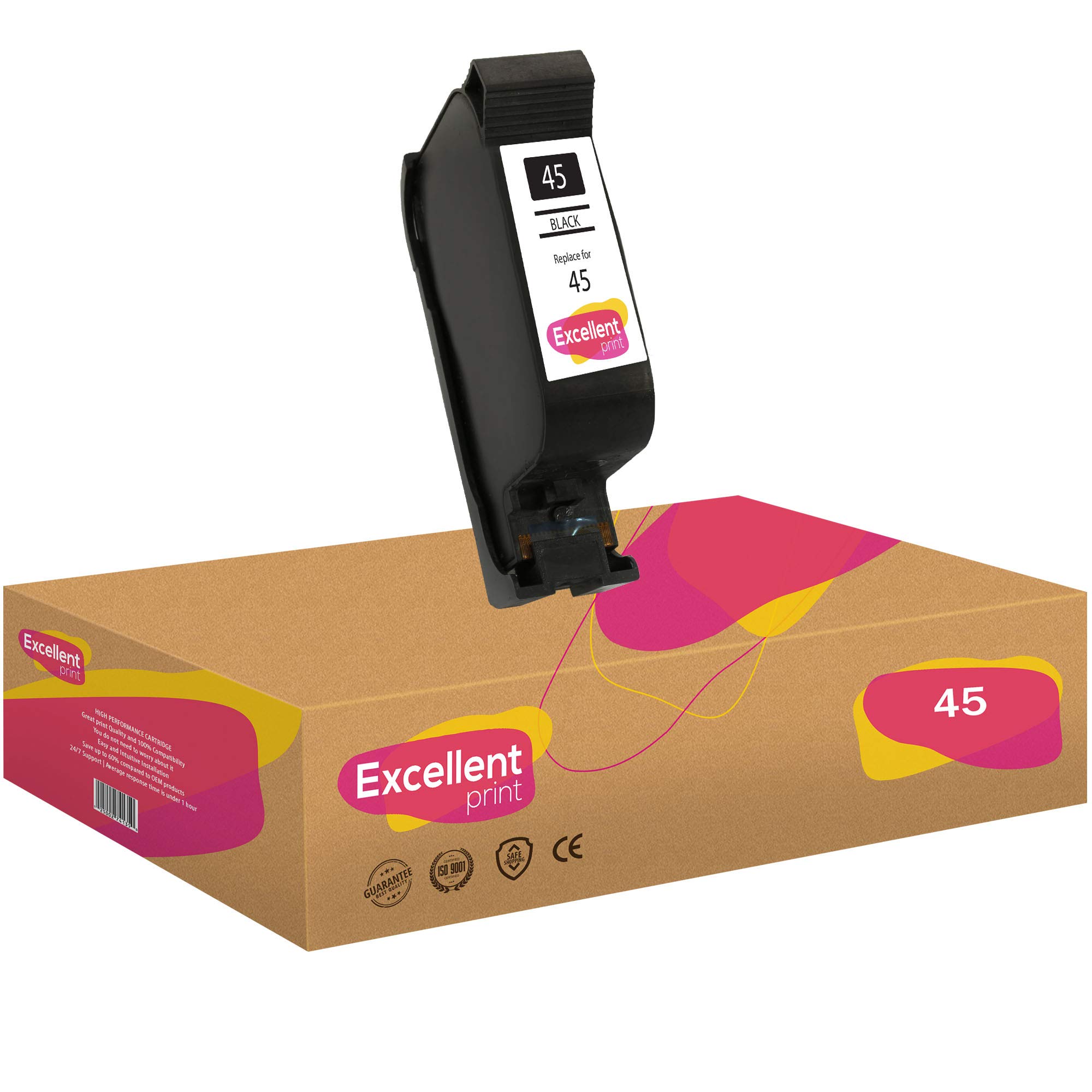 Excellent Print 45 Compatible Ink Cartridges for HP Color Copier 6127 Photosmart 1215 1100 1315