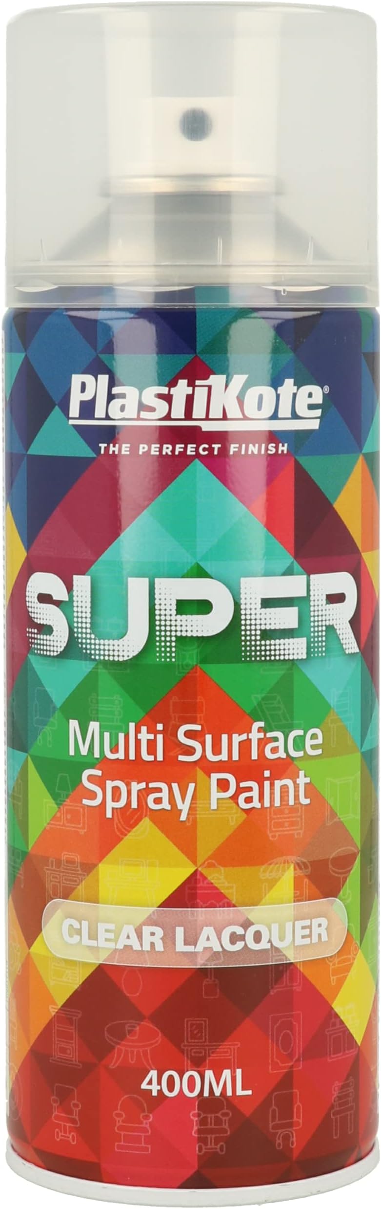 PlastiKote 1138 Super Clear Spray Paint 400ml Gloss Fast Drying Rust Protection