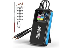 SEESII Battery Spot Welder: Rechargeable 8000mAh Battery Welder, Portable Spot Welder with Visual Display, Continuous Welding