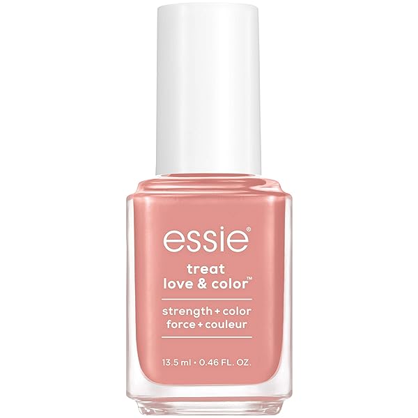 ESSIE TREAT, LOVE AND COLOR, STRENGTH AND COLOR NAIL CARE POLISH, FULL COVERAGE SOFT NEUTRAL NAIL POLISH, FINAL STRETCH, 0.46 OUNCE
