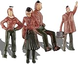 Gejoy 100 Pieces 1:75 Scale Model Trains Figures Tiny People Sitting Standing view 6