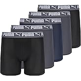 PUMA Men's 360 Sport Mesh 5 Pack Boxer Briefs