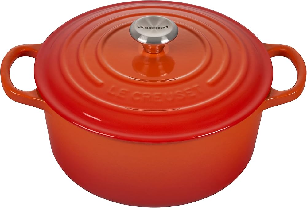Le Creuset Signature Enamelled Cast Iron Round Casserole 22 cm Volcanic