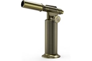 CoYLBod Butane Torch,Professional Metal Micro Torch, Waterproof and Windproof Blow Torch, Refillable & Adjustable Torch Lighter for Baking, Cooking, Welding (Butane Gas not Included)