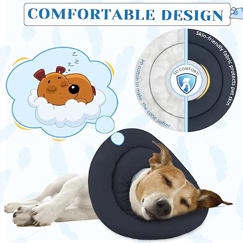 PAWFUN Soft Dog Cone Alternative After Surgery, Comfortable Dog