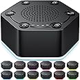 WowSleep High Fidelity White Noise Sound Machines with 30 Unique Non-Looping Soothing Sounds 12 Colors Night Light 4 Timers 10-Level Brightness 32-Level Volume and Memory Function