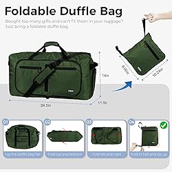 Fmeida 65L Duffle Bag with Shoes