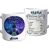 Personalized Libra Mug Constellation Zodiac Astrology Travel Coffee Drinking Cup Ceramic 11 15 Oz Gift for Men Women Birthday Christmas