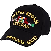Trendy Zone 21 Veteran Desert Storm Cap | Officially Licensed Caps | Stylish Headwear for Veterans Stylish 100% Cotton Baseball Hat