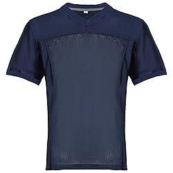 Aumudle Men Blank Plain Football Jersey Practice