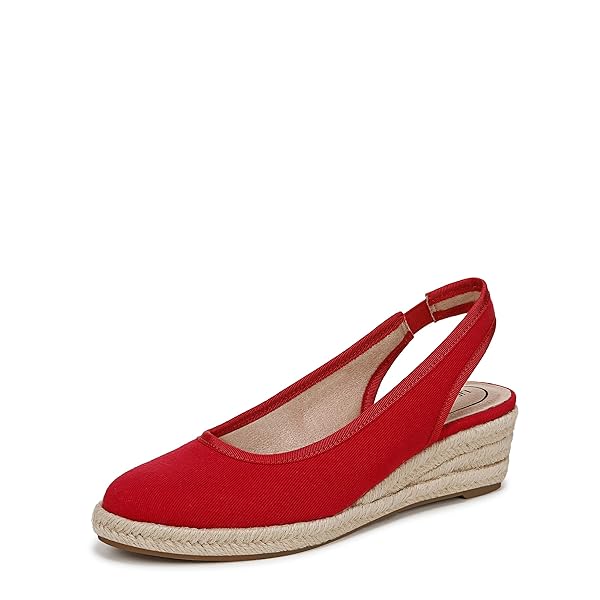 LIFESTRIDE WOMENS KAYDEN WEDGE SANDAL FIRE RED 6 W