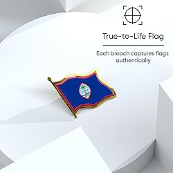 Guamanian Flag Lapel Pin - Enamel Metal National