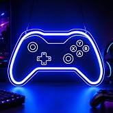 Gaming Neon Sign, Dimmable LED Neon Light for Gamer Room, Boys Room &amp; Wall Decor, Perfect Gamer Gift for Boys, Teens, 16 x 9.5 Inch