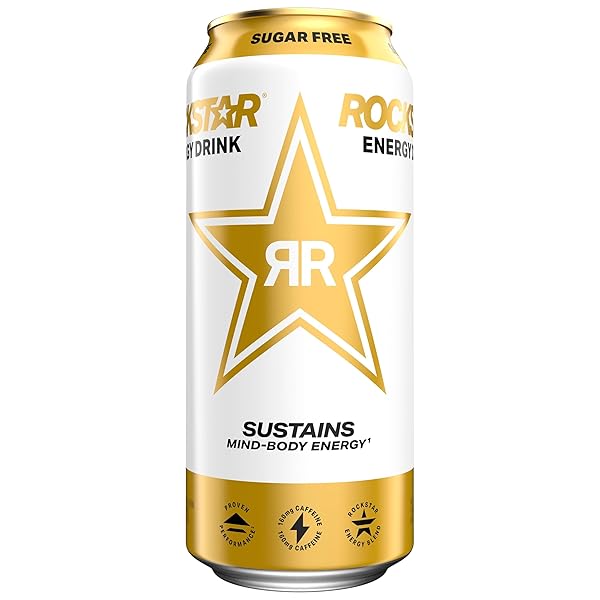 ROCKSTAR ENERGY DRINK, SUGAR FREE, 16 FL OZ...