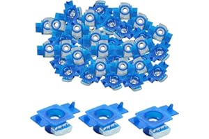 Abeicy Strut Channel Nuts with Twist Tab 100 Packs, 3/8"-16 Thread Nut with Zinc Electroplating for Use with Unistrut Channels (3/8"-16)