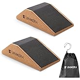 UNMERA Squat Wedge Block 2PCS Non Slip Professional Squat Ramp,Squat Platform for Heel Elevated Squats and Calf Raises