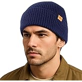 TOP-EX PolarWool™ 100% Merino Wool Beanie Hat for Men Women - Warm Soft Knit Winter Hat for Large Heads Hiking Running