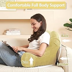 Unisakey Portable Comfy Reading Pillows for Sitting