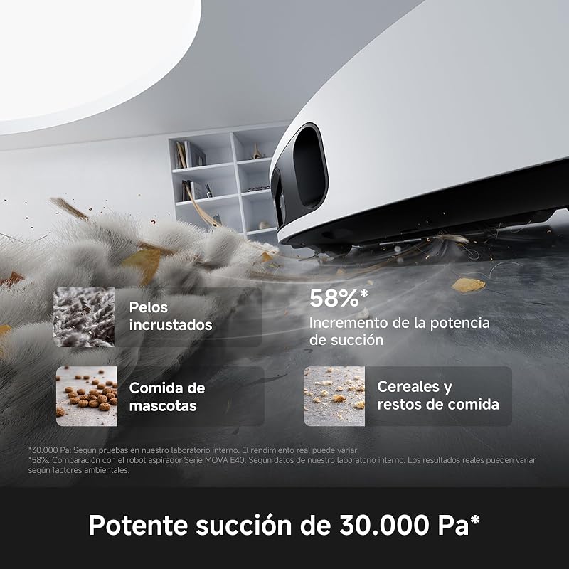 E50 Pro Ultra, aspirador robô, branco