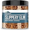 Earthborn Elements Slippery Elm 200 Capsules, Pure & Undiluted, No Additives
