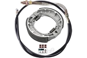 DIRADE 67 inch Rear Drum Brake Cable Line for 196cc 6.5 Hp Baja Heat Warrior Hensim Massimo MB165 MB200 Coleman Trail CT200U CT200U-EX BT200X Yerf-Dog Mini Bike Motorsports ATV Scooter Dirt Bike (67")