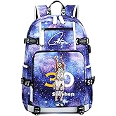 Ansigeren Basketball Player 30 Multifunction Backpack Travel Student Backpack Fans Bookbag For Men Women (5)